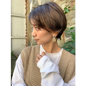 ショートボブ/グレージュカラー/30代/代官山/中目黒