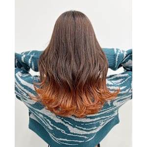 オレンジブラウングラデーション