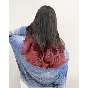 チェリーレッドグラデーション