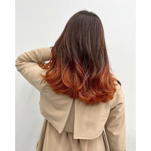 オレンジブラウングラデ