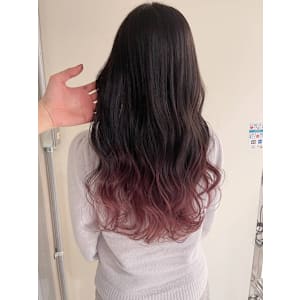 ピンクローグラデーション