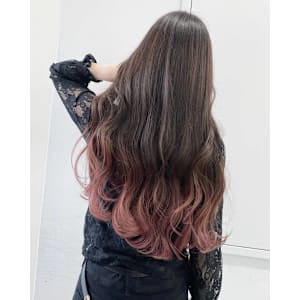 ピンクグラデーションカラー