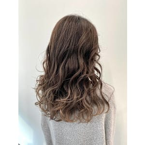 ナチュラルベージュブラウンセミー