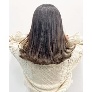 グラデーションベージュセミディ