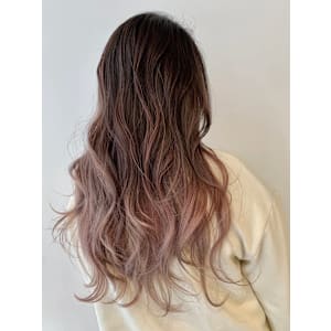 コーラルピンクグラデーション