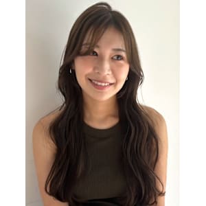 ゆる巻きロングレイヤー　グレージュ　ツーウェイバング