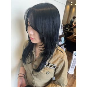 顔回りレイヤーロング