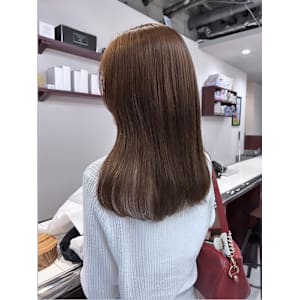 【Look at】アッシュベージュカーキベージュミディ