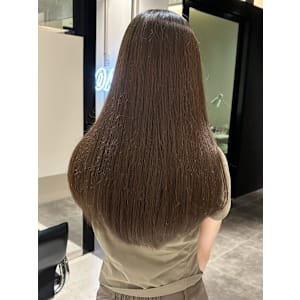 アッシュベージュ/艶カラー