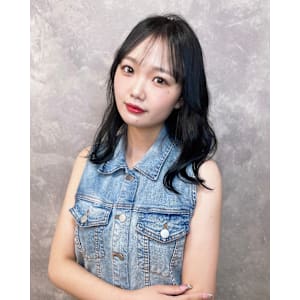 《暗髪》blue black