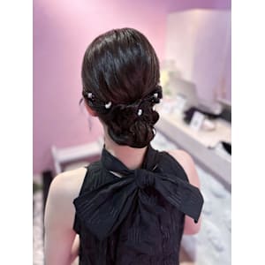 結婚式アップヘア