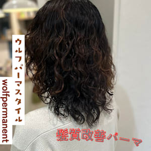 髪質改善パーマ　ウルフパーマスタイル　wolf style  - LOHAS Hair ANGIE【ロハスヘア アンジェ】掲載中