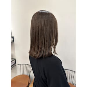 池袋 ミディアムボブ 透明感カラー モカアッシュ♪