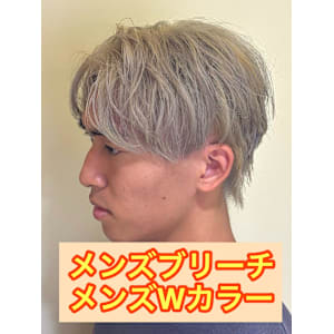  メンズカット/初ブリーチ/ダブルカラー韓国ヘアハイトーン