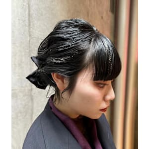 ボブのアップ風アレンジ