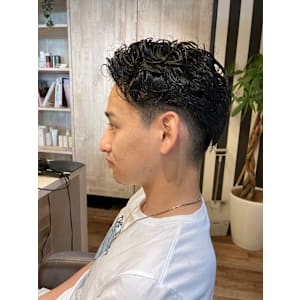 アップバング×セミウェット