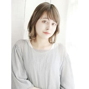 透け感カラーの韓国風エギョモリスタイル