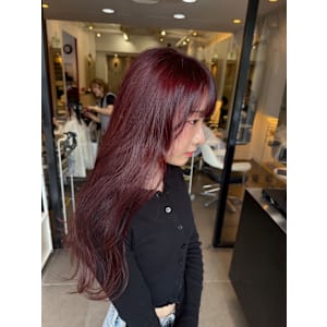 髪質改善グレージュカラーカーキベージュレイヤーロング錦糸町