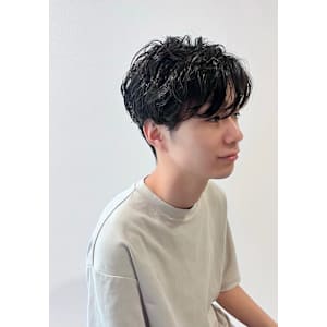 20代30代40代☆メンズカット＋くせ毛風パーマ心斎橋