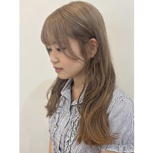 ケアブリーチ/透明感まろベージュ/髪質改善