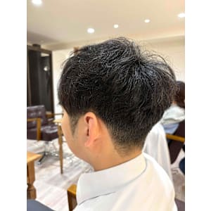 afumty×メンズ×ショート×ツーブロック