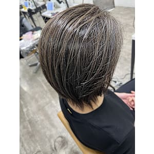 白髪ぼかしハイライトケアカラー池袋