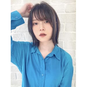 くびレイヤー/切りっぱなし/黒髪/韓国