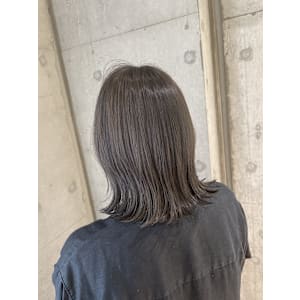 透明感カラーグレーアッシュ