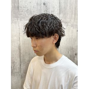 野暮ったスタイル×MIXパーマ