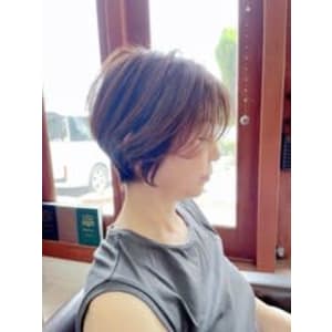 ショートレイヤー/ミルクティーベージュ/20代30代40代