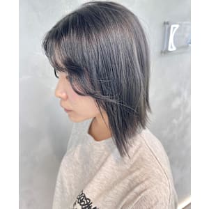 グレージュ/ダブルカラー/ハイトーン