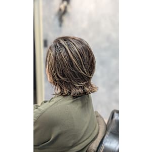 ハイライト　白髪ぼかし