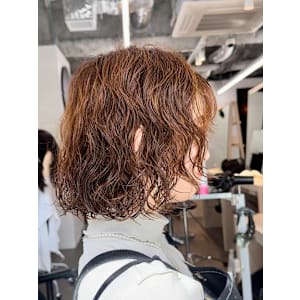 ボブパーマプードルパーマレイヤーパーマスパイラル奥東巧真