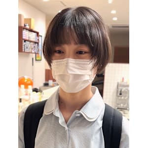 【Look at】マニッシュショート透明感アッシュ