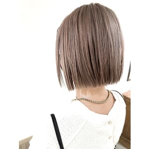 Norm横浜タッセルボブ/切りっぱなしボブ×グレージュカラー