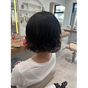 コテ巻き風パーマ