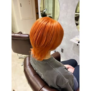 オレンジ×ウルフ×ブリーチカラー - GLADGE池袋/ダブルカラー/ブリーチ【グラッジイケブクロダブルカラーブリーチ】掲載中