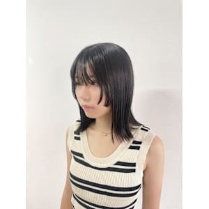 顔まわりレイヤー/レイヤーカット/姫カット