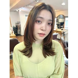 レイヤー/フェミニン/フレンチカジュアル/韓国ヘア