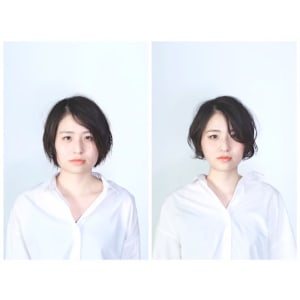 ステップボーンカットボブスタイル