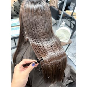 高濃度水素縮毛×髪質改善×小顔