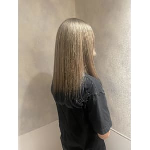 ミルクティーベージュ/デザインカラー/エンドカラー