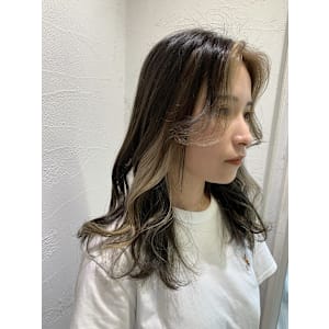 インナーカラー/ベージュ/透明感カラー/イルミナカラー/池袋