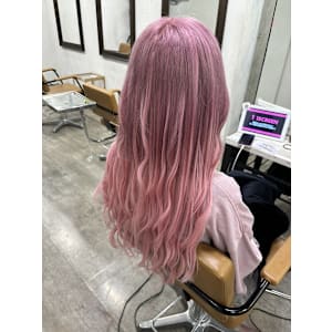 ピンクカラー/エクステ/派手髪/池袋/ハイトーン