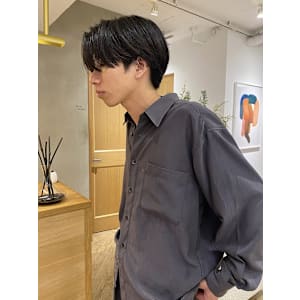 ベリーショート/ダークアッシュ/ニュアンスパーマ/栄/久屋