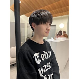 ベリーショート/ダークアッシュ/ニュアンスパーマ/栄/久屋