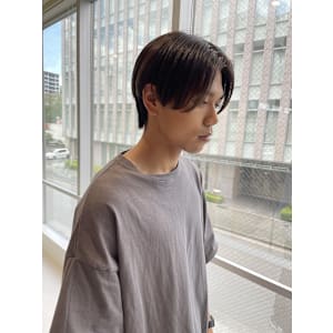 ベリーショート/ダークアッシュ/ニュアンスパーマ/栄/久屋