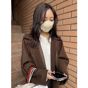 【Look at】ニュアンスカラーベージュピンクミディ