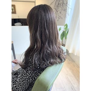 【Look at】グレージュアッシュレイヤーロング