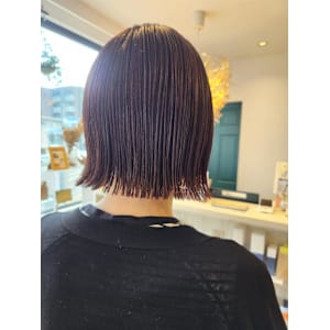 切りっぱなしボブ